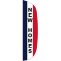 "NEW HOMES" 3' x 12' Stationary Message Flutter Flag